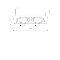 Oprawa stropowa 2pł DOWNLIGHT ES111 Black II 9570 - zdjęcie 2